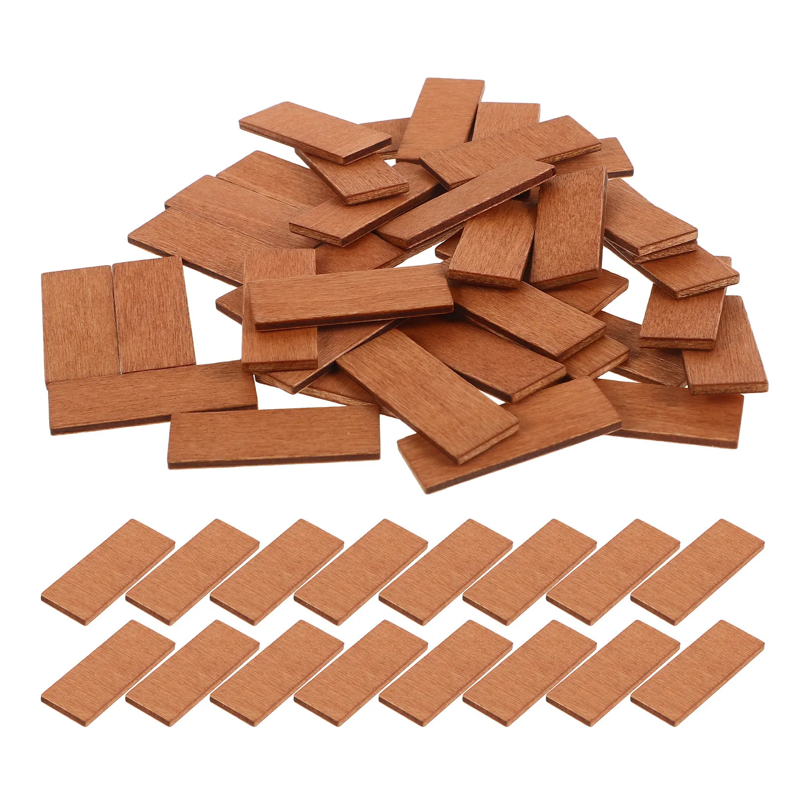 

200Pcs 1:12 Scale Miniature Wooden Floorboards Peel and Stick Realistic Dollhouse Flooring for Cozy Home Atmosphere Vintage