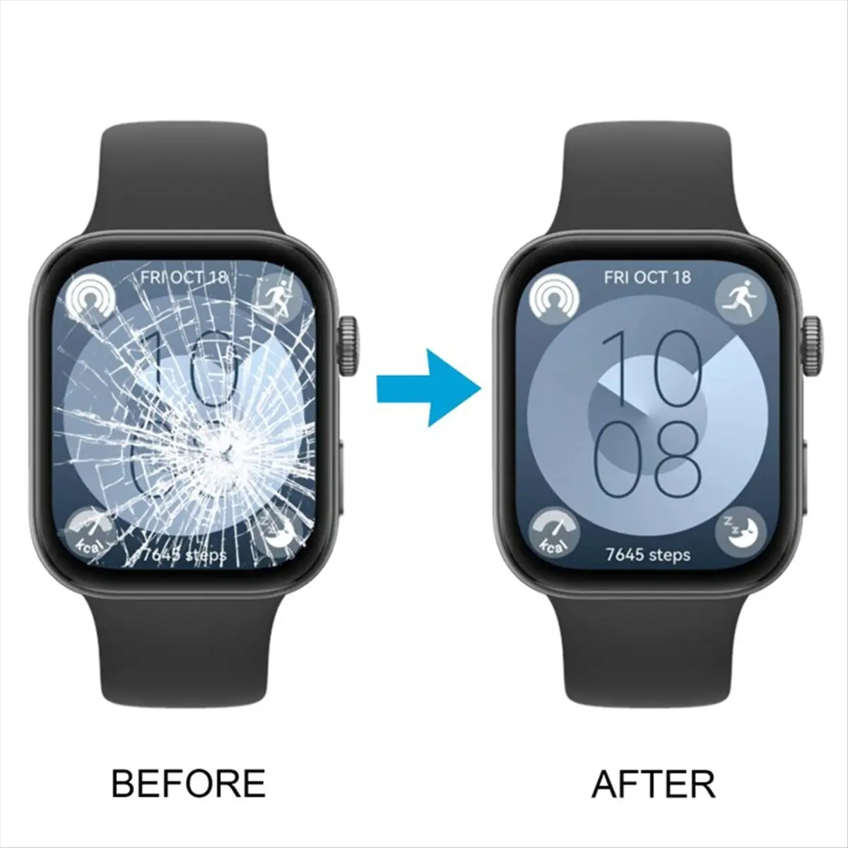 1.82-Inch for AMOLED Screen for Watch Fit 3 -B09 & -B19, Fit3 Smartwatch LCD Display Touch Screen