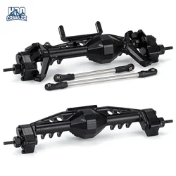 HooCrawler CNC Aluminum Offset Pumpkin Portal Axle with Servo Mounts for 1/10 RC Crawler Axial SCX10 III AR45 LCG Chassis