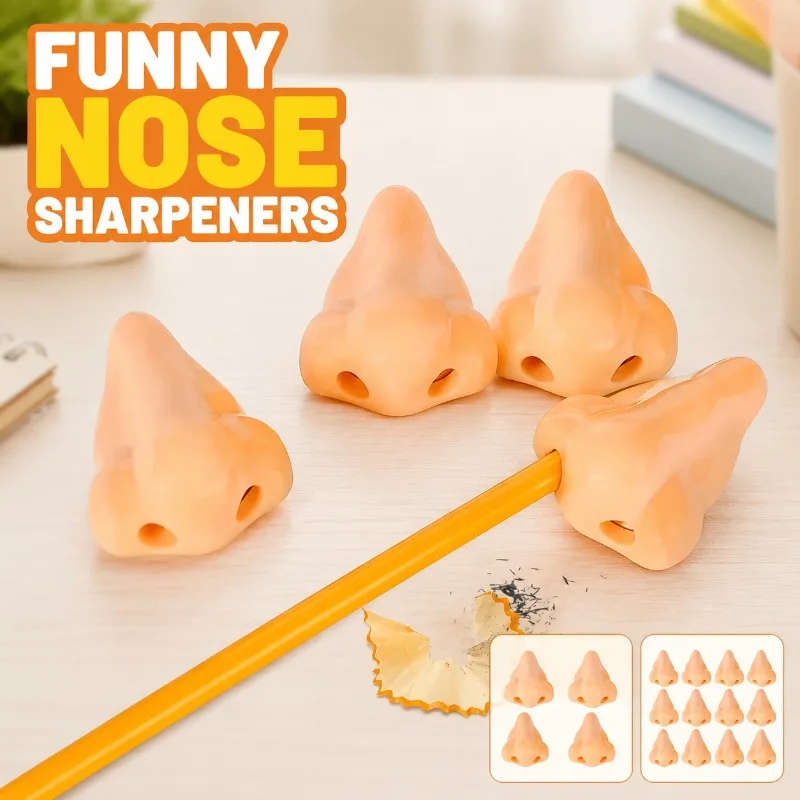 Cartoon Simulated Nose‑shaped Pencil Sharpener with Single‑hole Design Lovely Creative Stationery Cutter Interesting Portable
