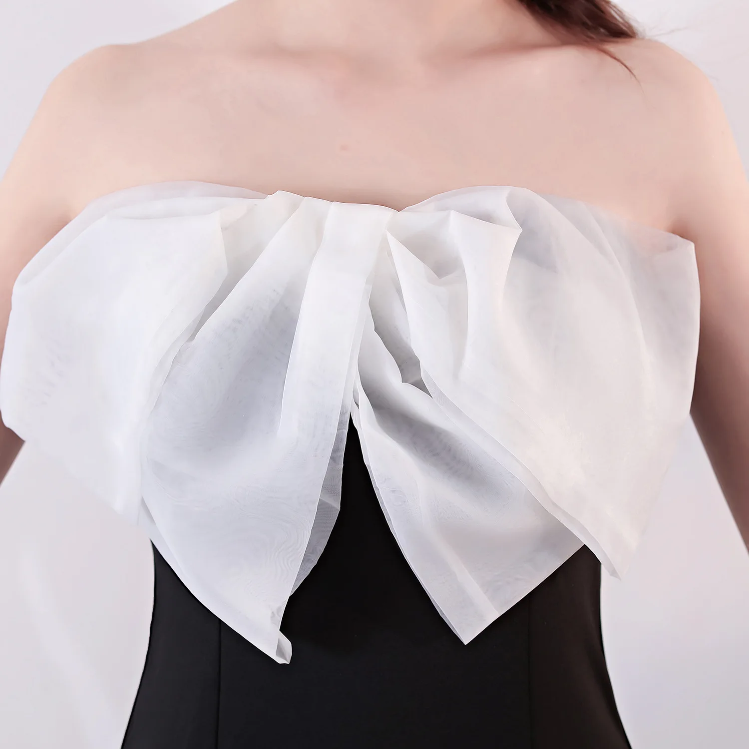 レディース スリミングビスチェ フィッシュテール ロングドレス ヒップハグ リボン装飾 エレガント イブニングドレス