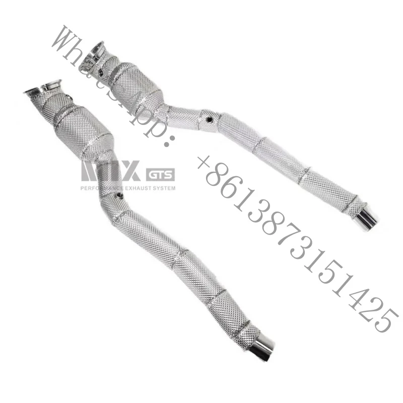 

Exhaust Downpipe Header F12 6.3V12 2012-2017 Stainless Steel Insulated Exhaust Pipe Car Performance Modification