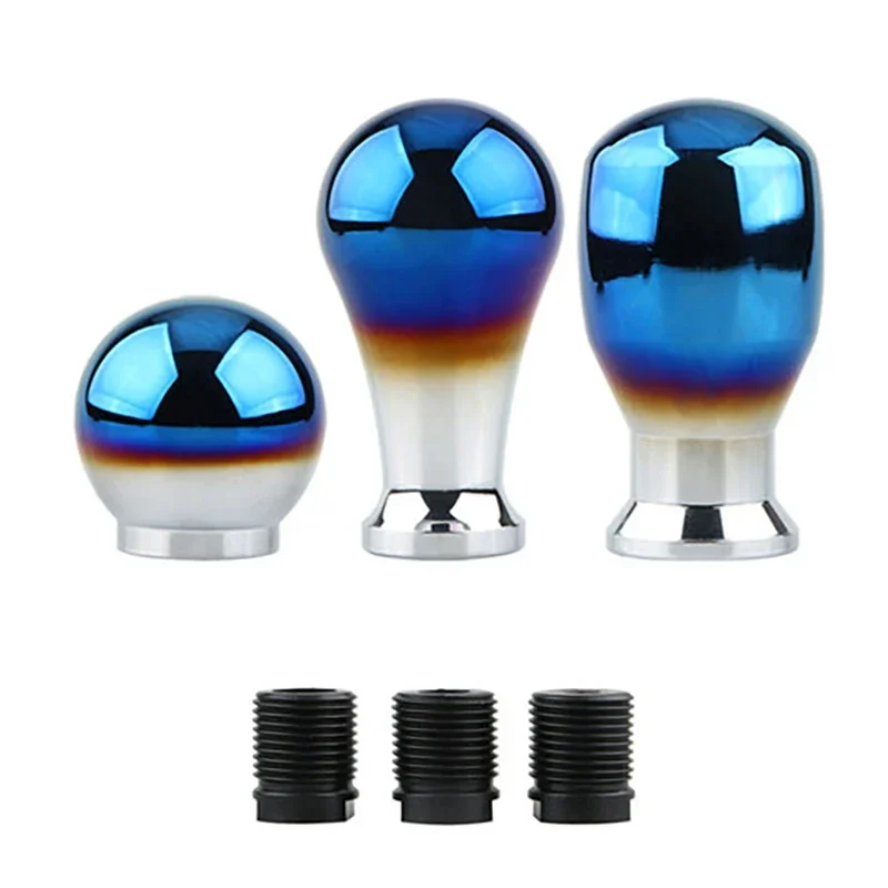 Aluminum alloy shift knob burned blue manual automatic shift lever universal suitable for automotive modification parts