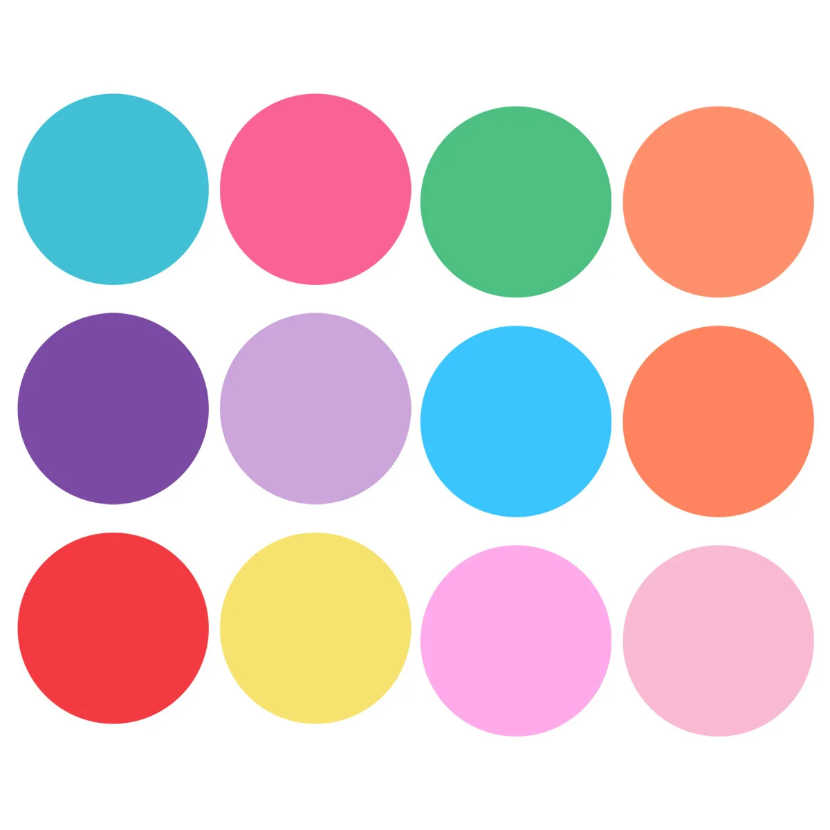 12 قطعة 30 سنتيمتر قابل للمسح ملصقات لاصقة مستديرة للاستخدام المنزلي مكتب مشرق الملونة الجافة محو مذكرة ملصقات الشائكة تذكير