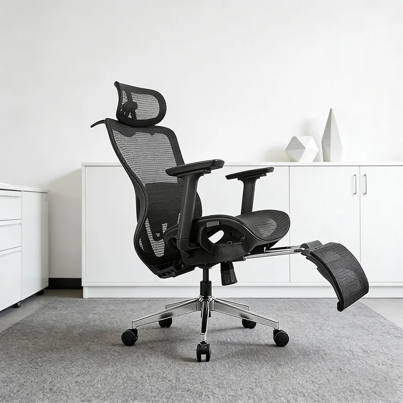 

Эргономичное офисное кресло с поясничной поддержкой, вращающееся кресло для руководителя, высококачественное офисное кресло для персонала с сетчатой спинкой