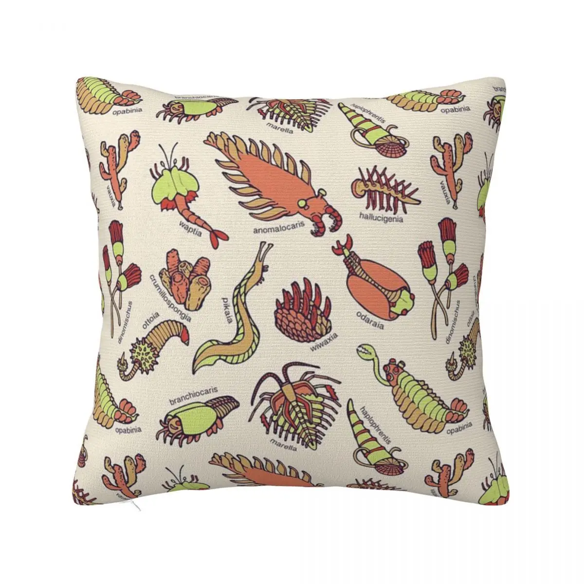 Cambrian Critters Pillow Case Pillow Covers Cushion Cover 45X45 Pillow Case Pillow Cover