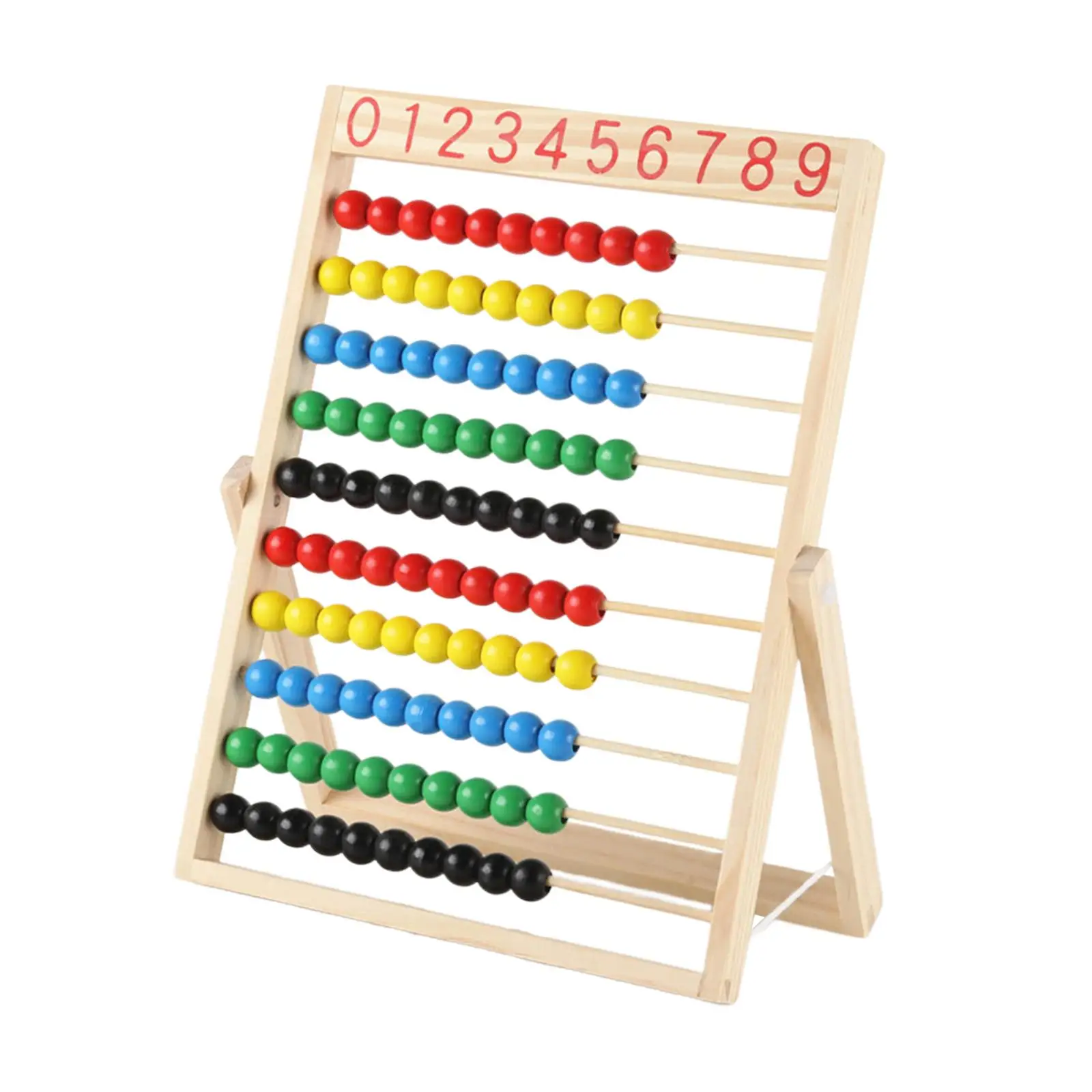 Classic Wooden Abacus Counting Abacus Toy Counting Math Games Ten Frame Set