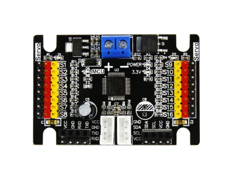 Yahboom PWM signal servo controller with IIC Serial port compatible with Microbit Raspberry Pi Nvidia Jetson NANO