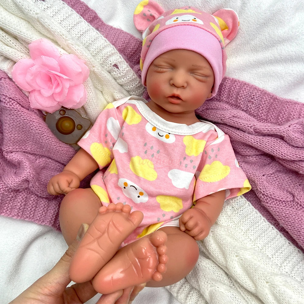 Bambola Reborn Realistica in Silicone da 42 cm, Corpo Intero Morbido, Educativa per Giochi di Ruolo, Neonato per Alleviare l'Ansia e il Morbo di Alzheimer