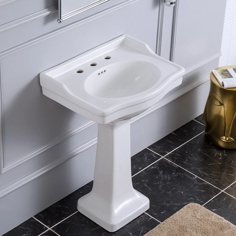 CUPC Hotel bathroom sinks sanitaryware Ceramic washhand solid surface basin pedestal sink