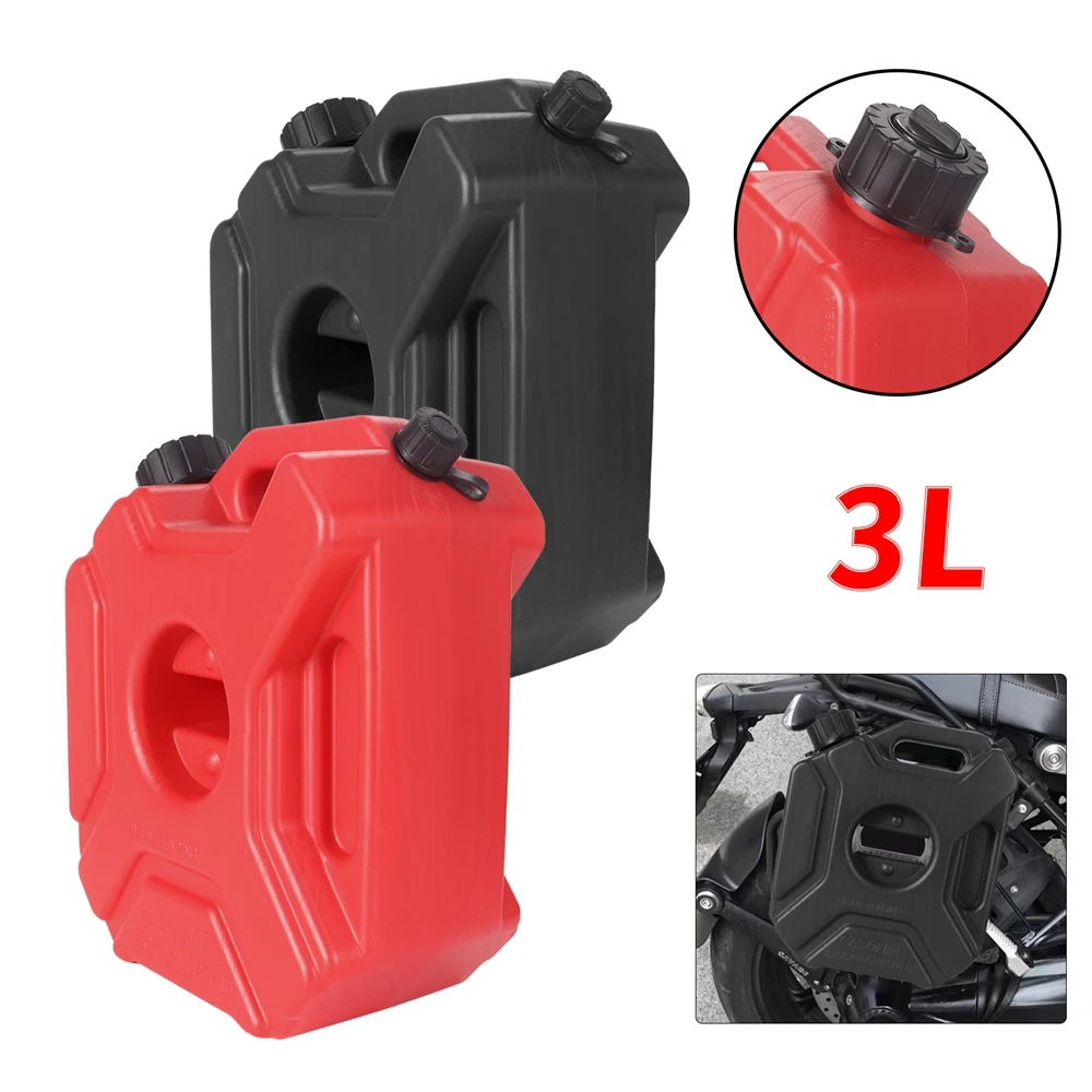 

3L Universal Petrol Cans with/without Bracket Lock Cars Motorcycle Fuel Tank Gas Spare Jerry Can Gasoline Oil Container
