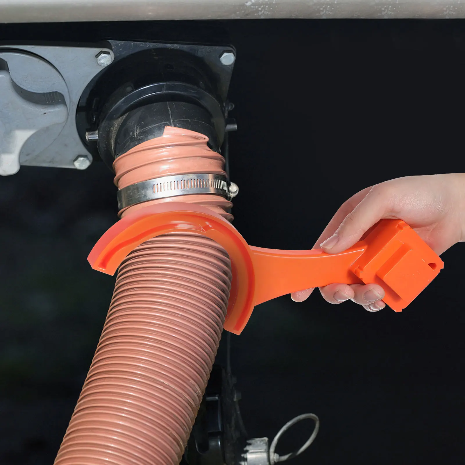 1 مجموعة 1 مجموعة Rv خرطوم المجاري وجع العالمي صالح مقطورة معدات التخييم استنزاف اتصال أداة متعددة الأغراض Abs المفك للمساحات الضيقة #2