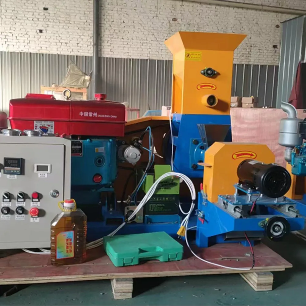 Factory Price Floating Feed Extruder Fish Feed Pellet Machine Pet Food Processing Machines Dog Food Machine