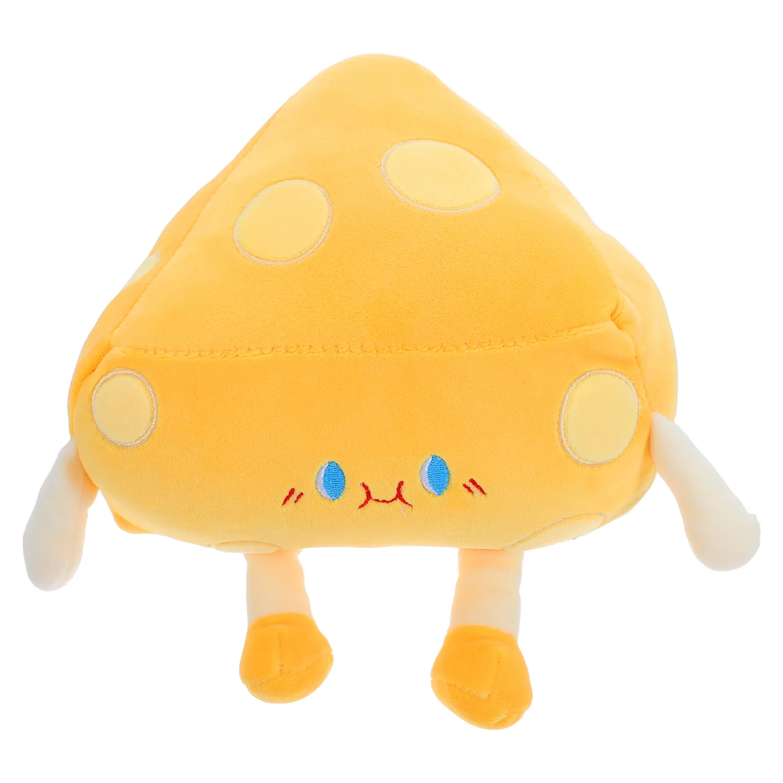 Cozy Cheese Pillow Soft Stuffed Cushion for Sofa Bed Car Home Decor Cute Food-Themed Nap Pillow Ideal Gift Kids Adults