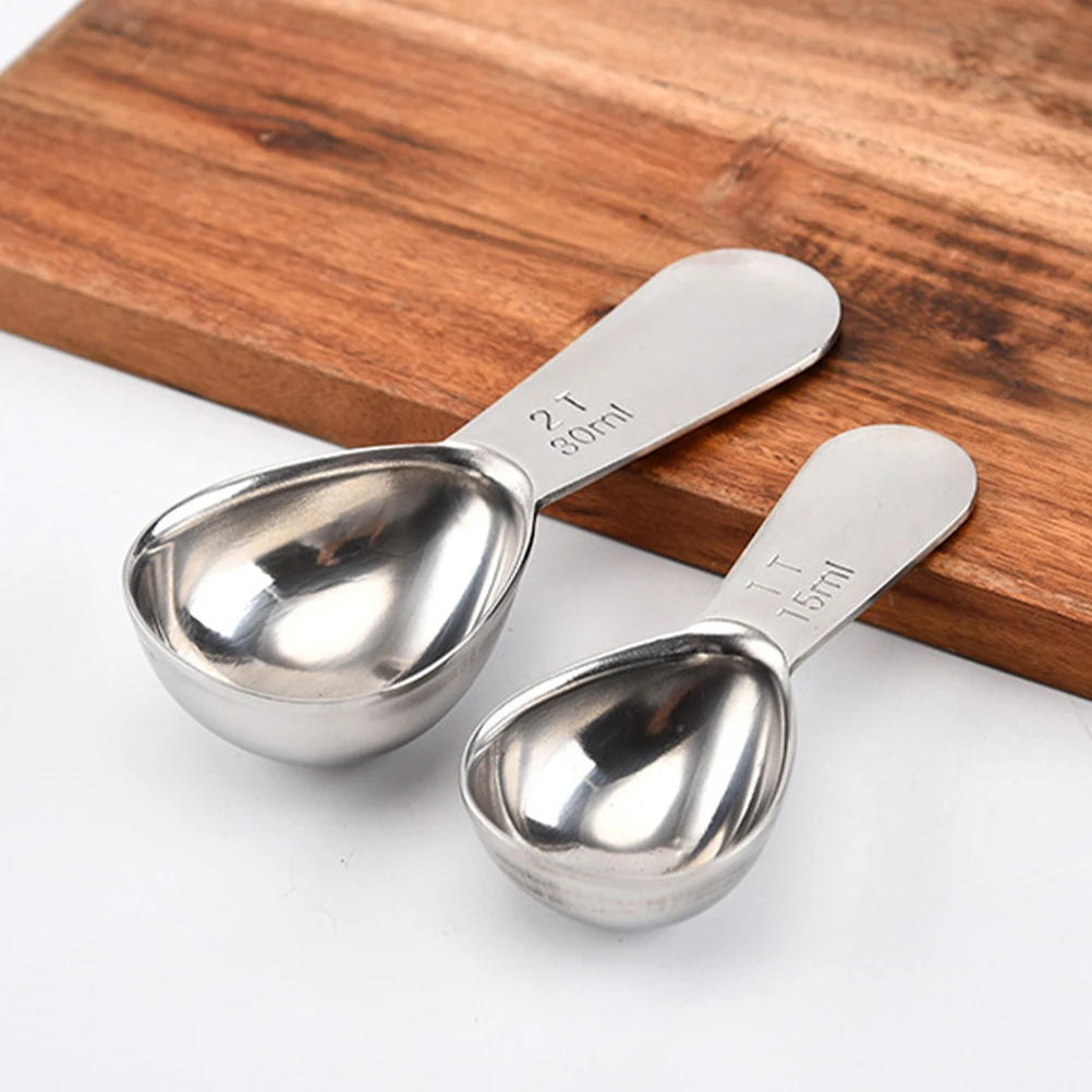 

Coffee Measuring Spoon 30ml Stainless Steel Kitchen Scoop Spice Powder Spoon for Dry Liquid Ingredients Perfect for Coffee Cocoa
