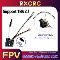 RXCRC 5.8G 48CH 400mW e7087U MINI VTX Transmitter.with Suitable for 19*19 mm cameras.for RC FPV Long Range Fixed-wing Drones