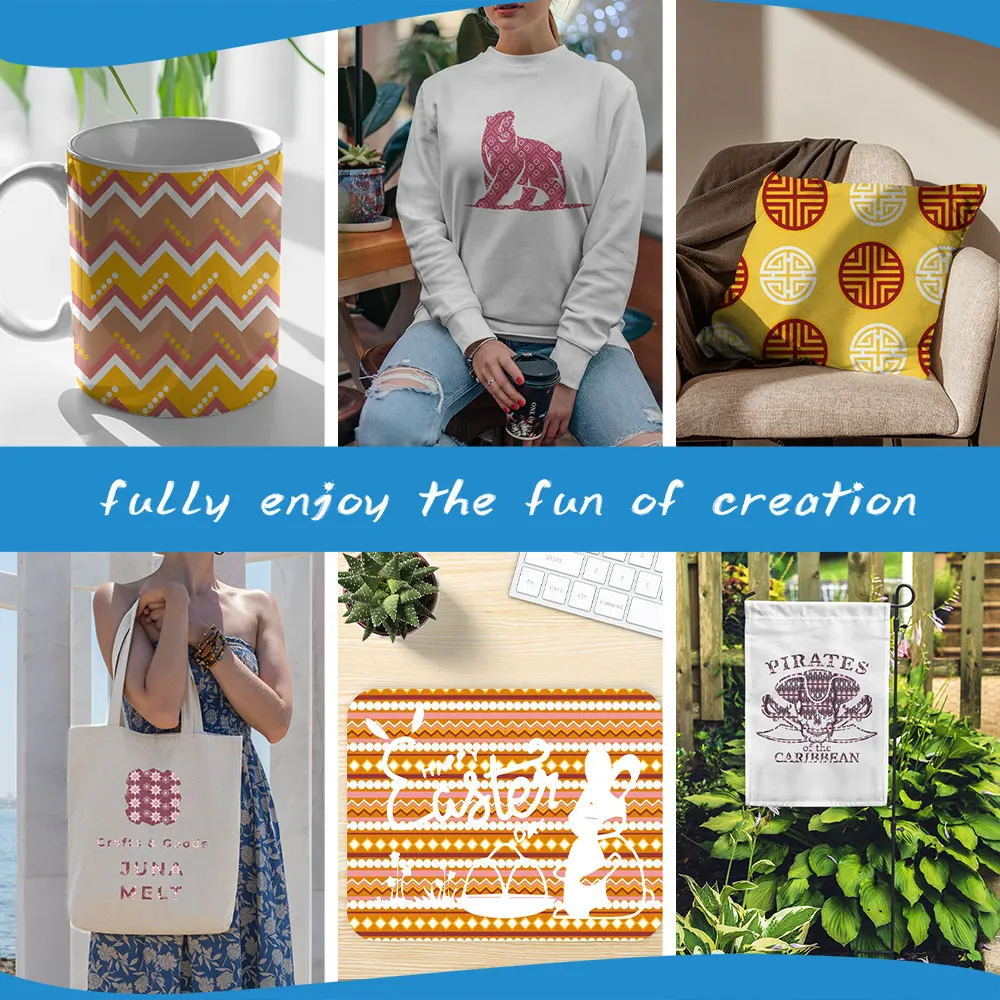 Wowocut Patroon Infusible Transfer Inkt Vel 12X12 In Sublimatie Inzetbare Overdracht Inkt Vinyl Sublimatie Mok Pers T-Shirt