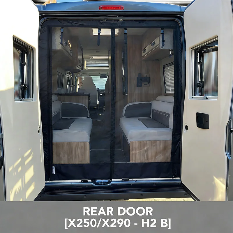 Caravan Insect Screen Flyscreen For Fiat Ducato / Peugeot Boxer / Citroen Relay / Ram ProMaster 2006+(X250/X290 models)REAR DOOR