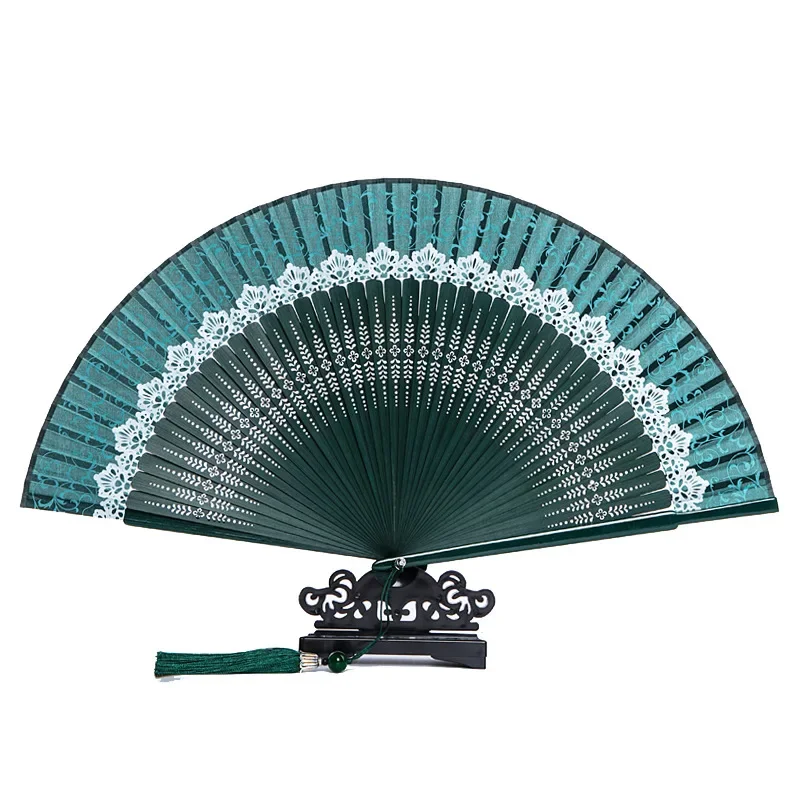 31 Styles Folding Fan Black Japeneses Ladies Silk Hand Fans High Quality Bamboo Crafts Wedding Dance Home Decor Ornament