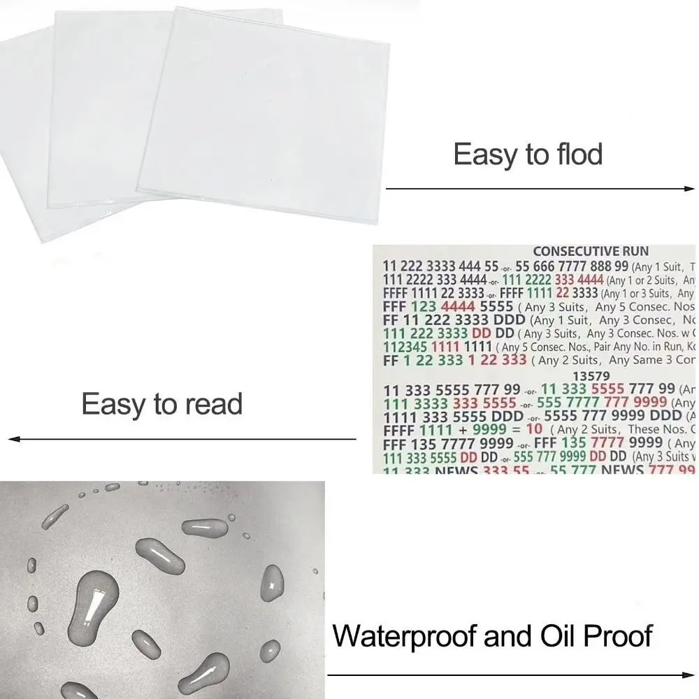 

Matte Clear Mahjong Card Sleeve Oil-resistant Waterproof Scorecard Cover Durable Lightweight Protective Sleeve Card Game