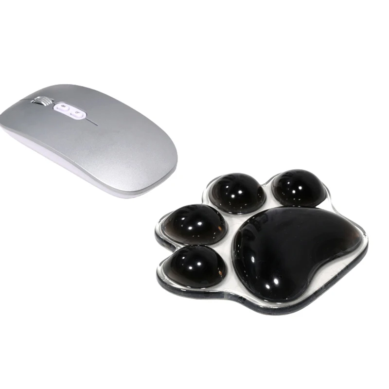 Silicone Mouse Wrist Rest Support Ergonomic Cat Paw Hand Pad Cushion Comfortable Soft For Gaming Office Computer Laptop image 2