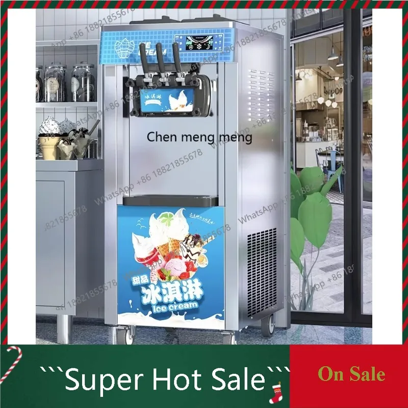 A55 Ice cream machine commercial automatic vertical ice cream machine, desktop cone machine soft ice cream machine stall
