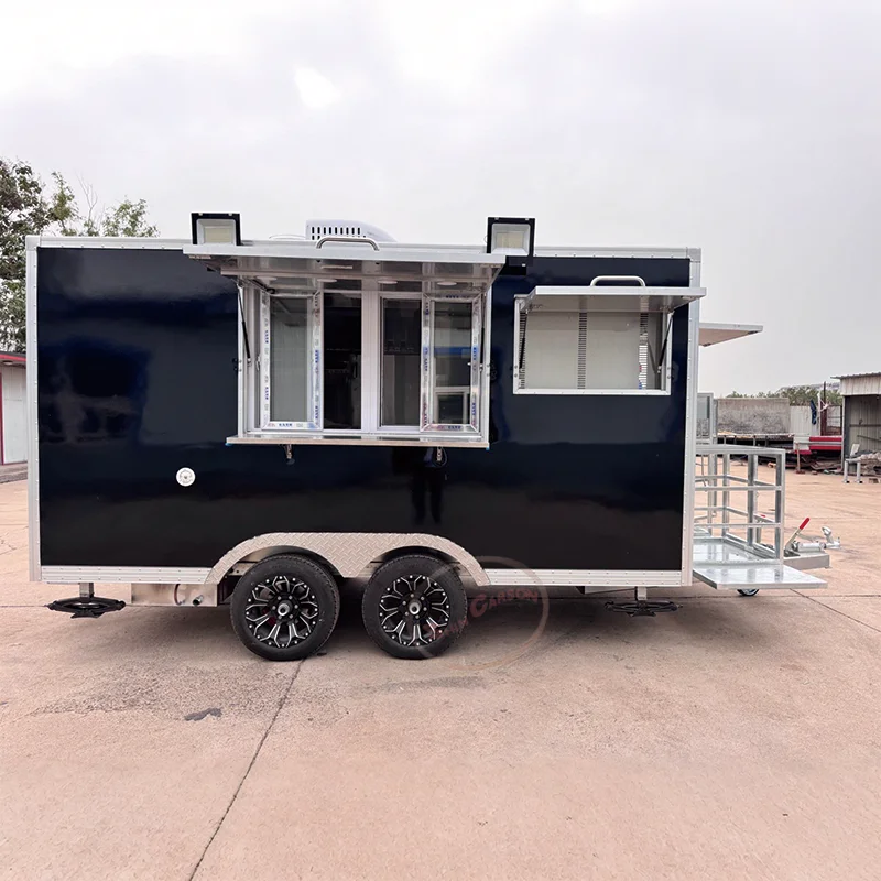 Camiones de comida móviles a la venta, camión Caterer, café, helado, perros calientes, patatas fritas, remolque de concesión para barbacoa, camión de comida
