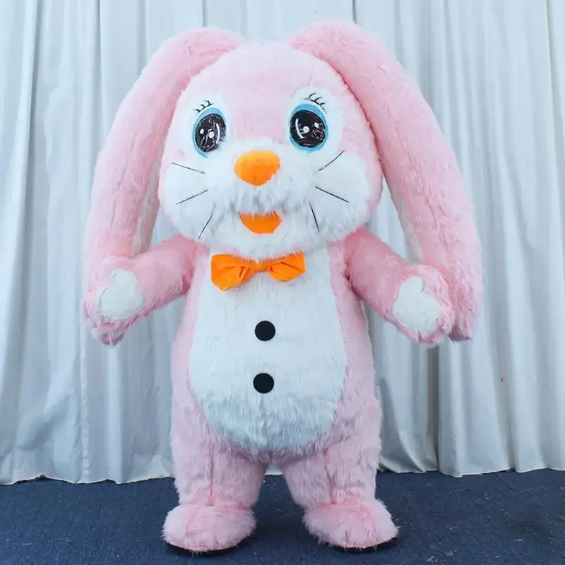 

2m/2.6m Inflatable Rabbit Mascot Costume Easter for Adult Anime Cosplay Customize Kit Mascot Carnival Costumes Animal No Battery