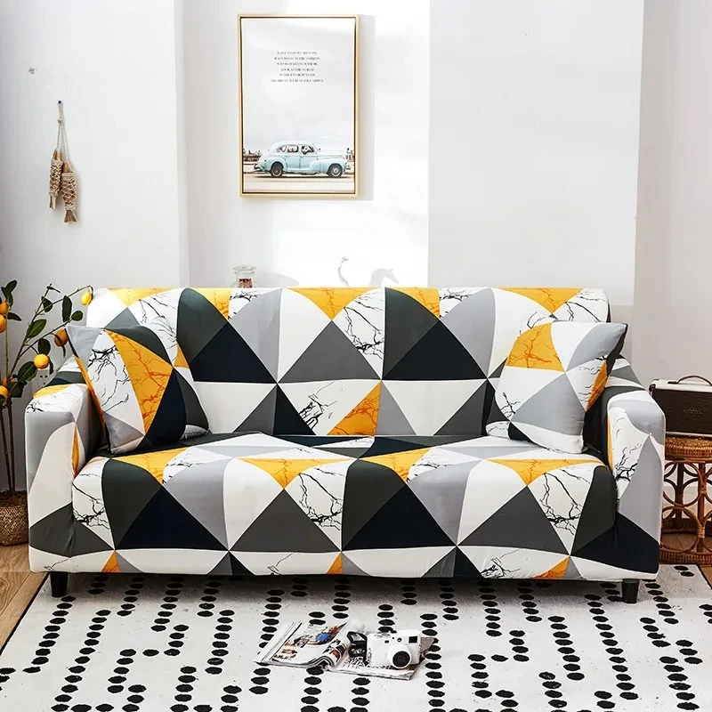 

Stretch Plaid Sofa Covers Fully-wrap Couch Chair Cover Elastic Sofa Cover for Living Room Armchair Anti-dust Furniture Protector