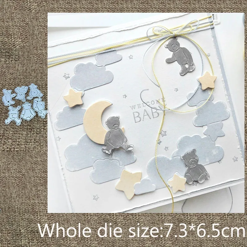 

XLDesign Craft Metal stencil mold Cutting Die bear pendant decoration scrapbook die cut Album Paper Card Craft Embossing
