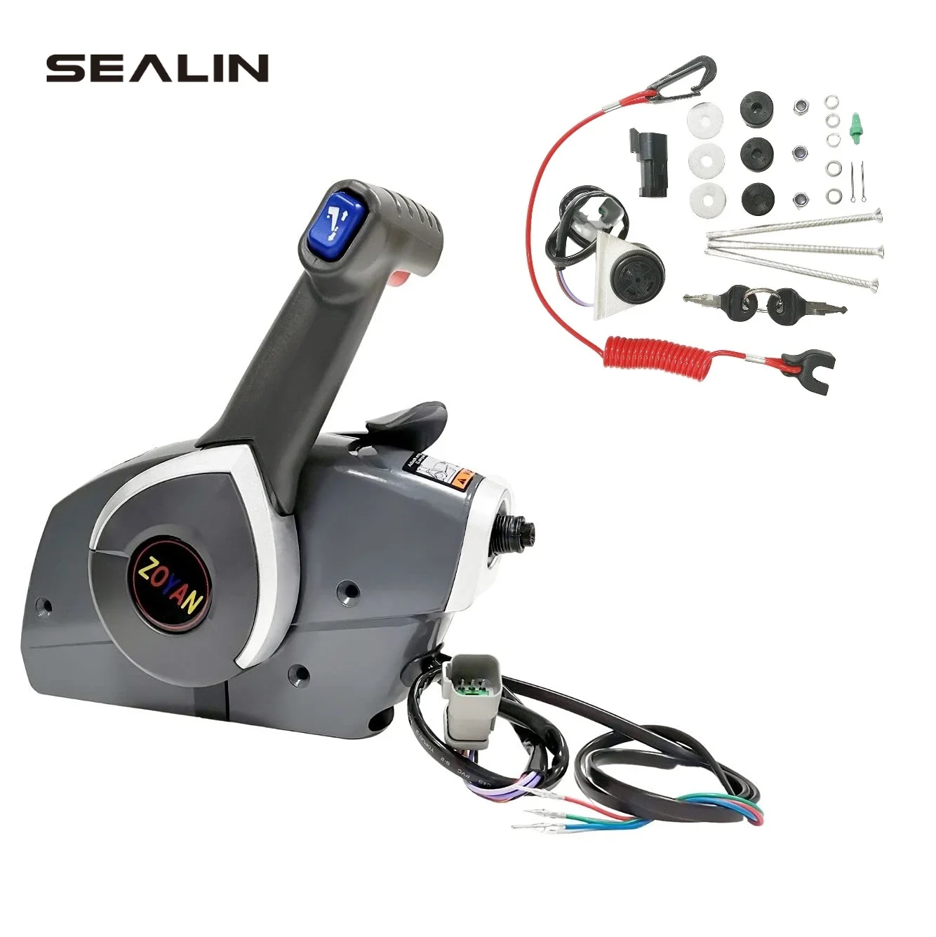 

5006180 Outboard Remote Control Box for BRP Johnson Evinrude Side Surface Mount Outboard Engine with Lifting Switch Boat