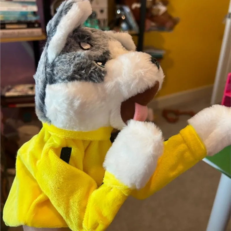Kung Fu Husky Boxing Plush, Dog Hand Puppet, Boxing Plush, Animal Toys, Sound-Activated Husky Boxing Gloves, Boxing-Themed Gifts