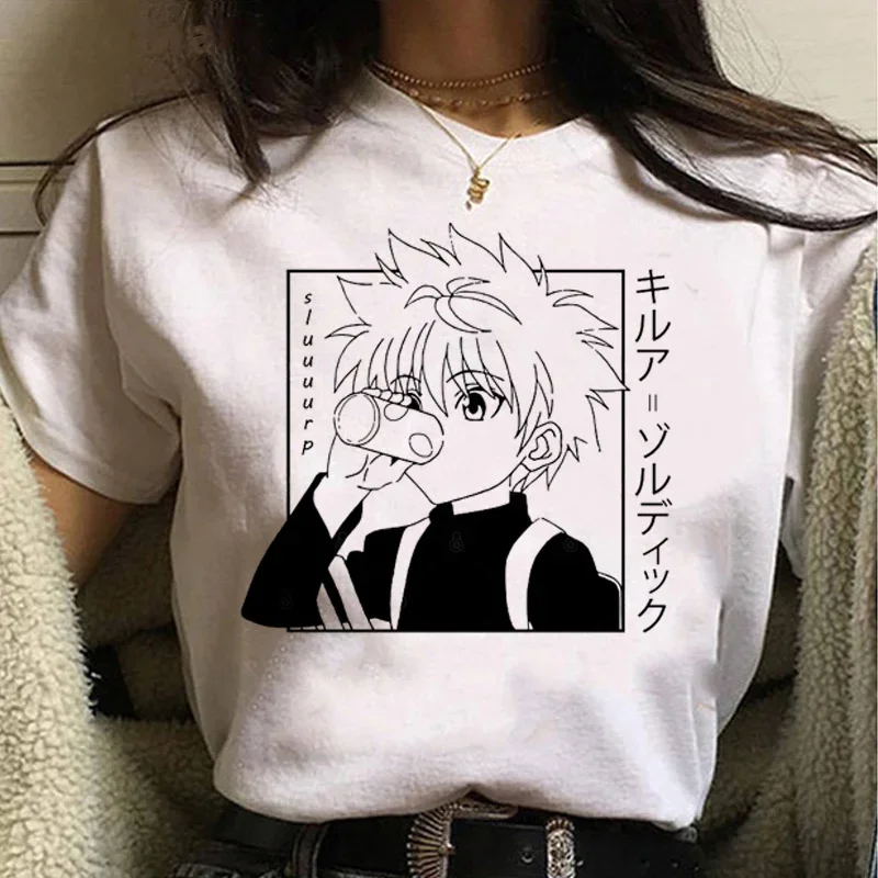 summer tops for women T-shirt Kawaii Unisex Anime Hunter X Hunter T Shirt Cartoon graphic t shirts Crew Neck Tees Harajuku tops