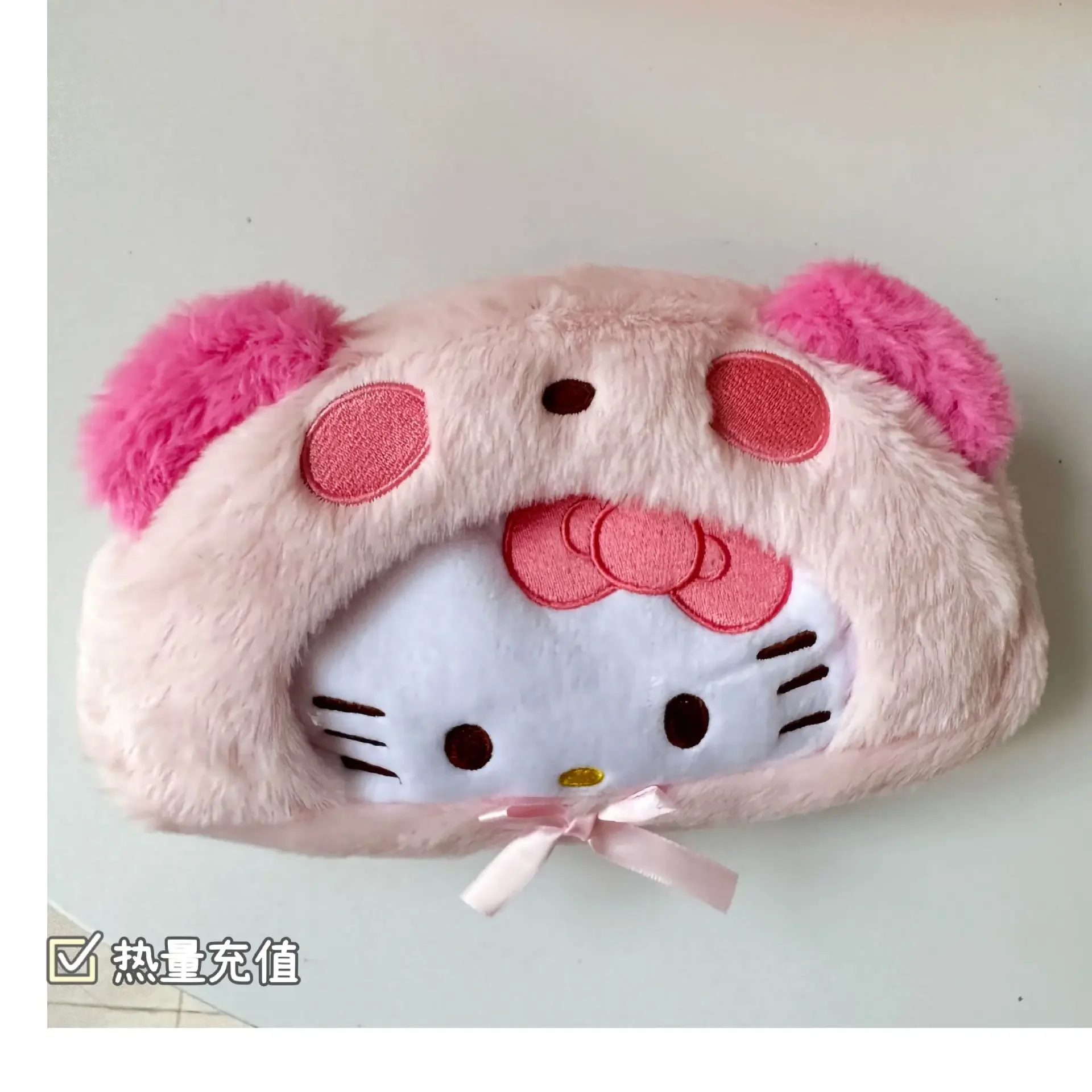 Sanurgente-Trousse à crayons en peluche Anime Hello Kitty pour fille, trousse de maquillage, grande capacité, dessin animé, mignon, enna, Pochacco,