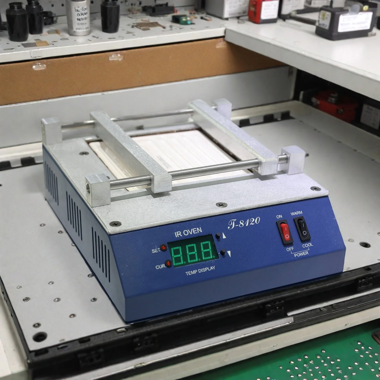 مجموعة محطة لحام إردا T-8120 فرن التسخين المسبق T8120 لوحة التسخين المسبق محطة إعادة العمل BGA بالأشعة تحت الحمراء