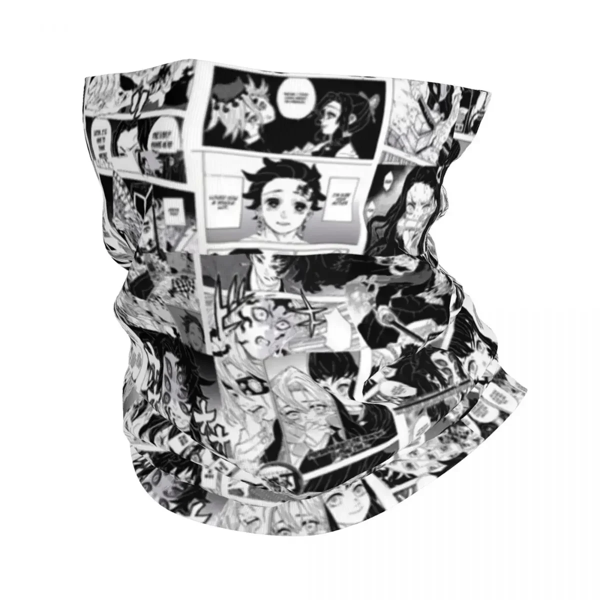 Demon Slayer Anime Bandana Neck Cover Printed Balaclavas Mask Scarf Warm Headwear Riding for Men Women Adult Breathable