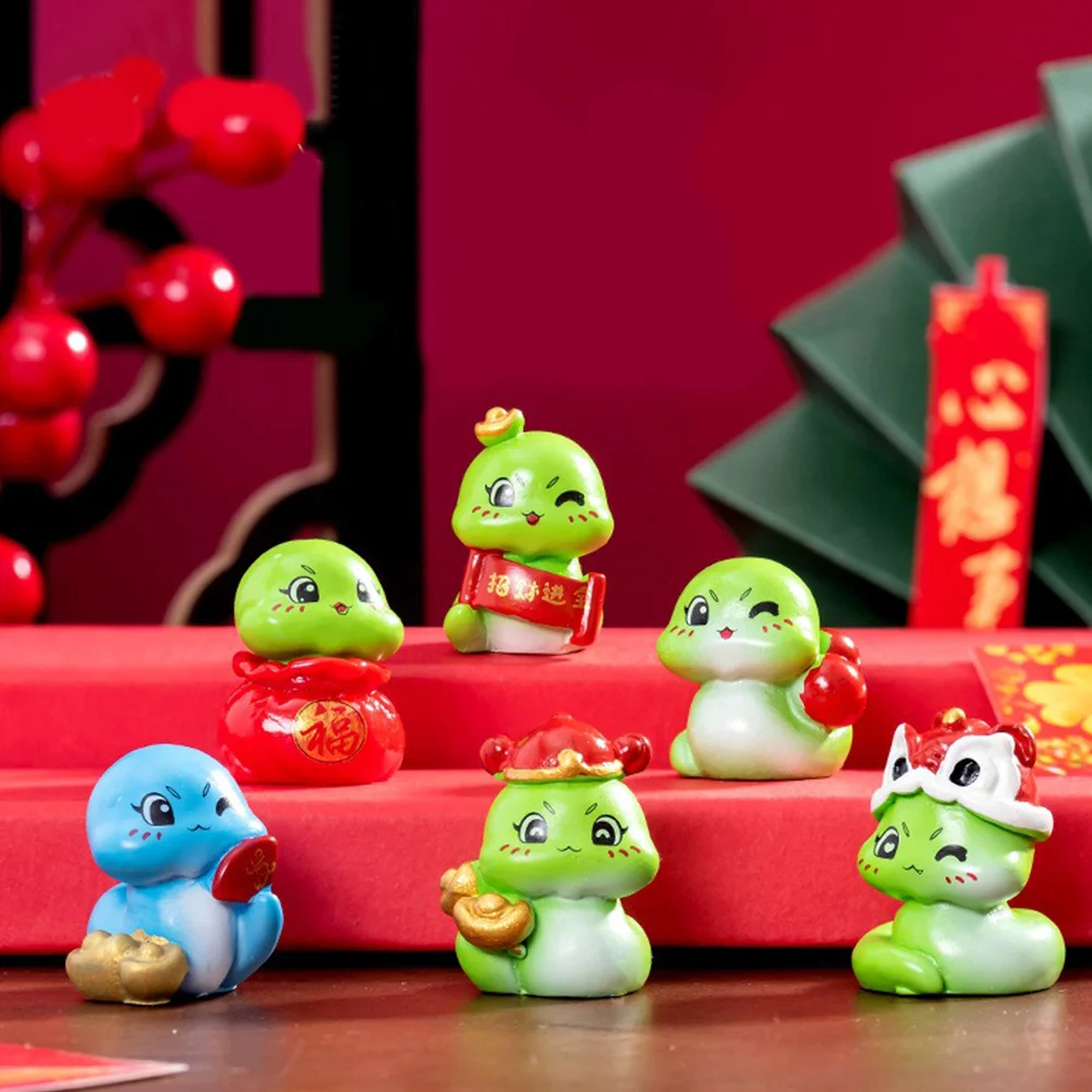 9 قطعة صغيرة الراتنج الأفعى النحت المشهد الصغير الديكور لحديقة اناء للزهور داخلي في الهواء الطلق استخدام الحيوان السنة الجديدة ديكور التميمة