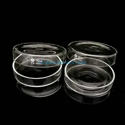 5pcs 10pcs Lab 75mm Borosilicate glass Petri culture dish Used for the culture of bacteria, cells and lactic acid bacteria