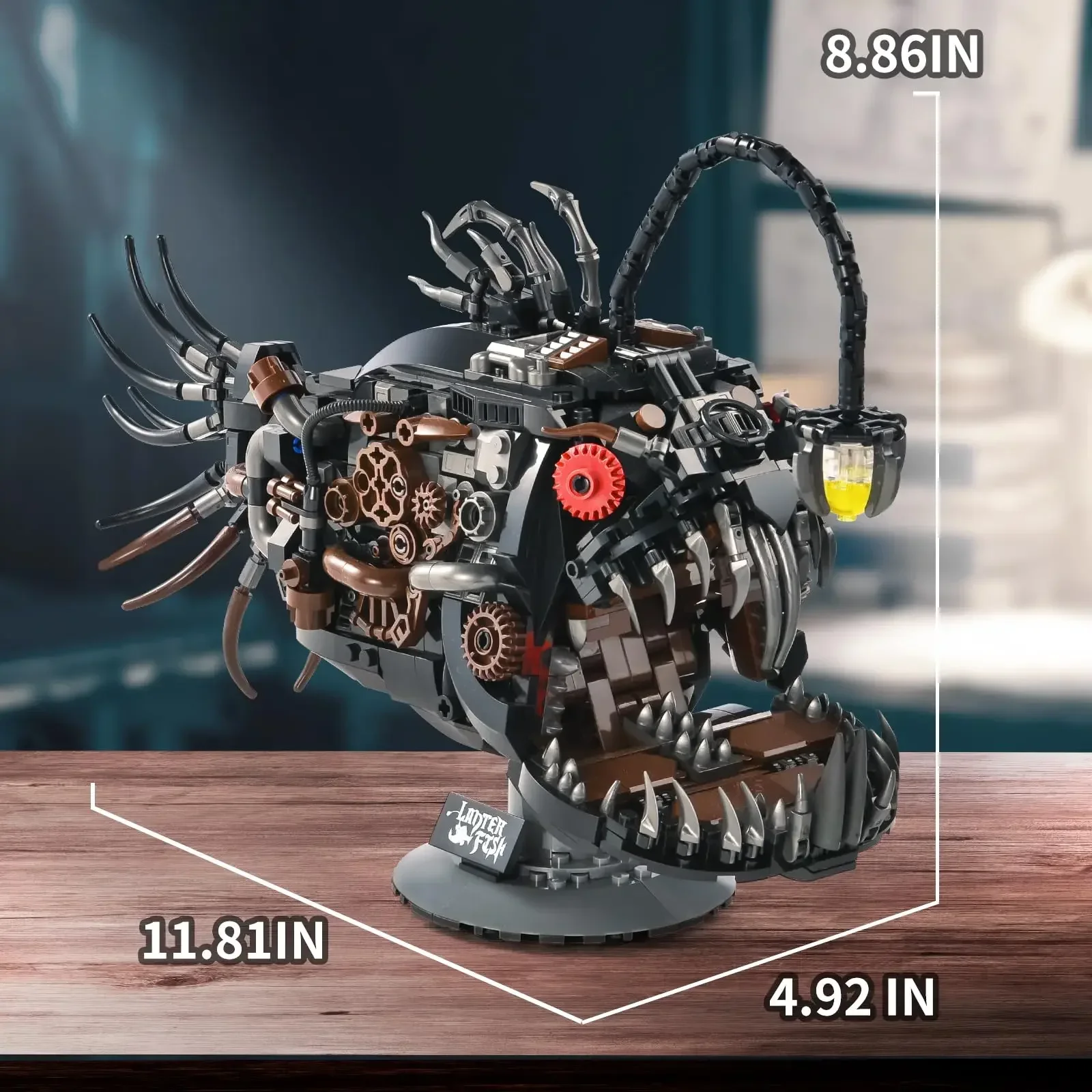 

Compatible with building block mecha mechanical lantern fish Zhanshen luxury three-dimensional China-Chic assembled blocks