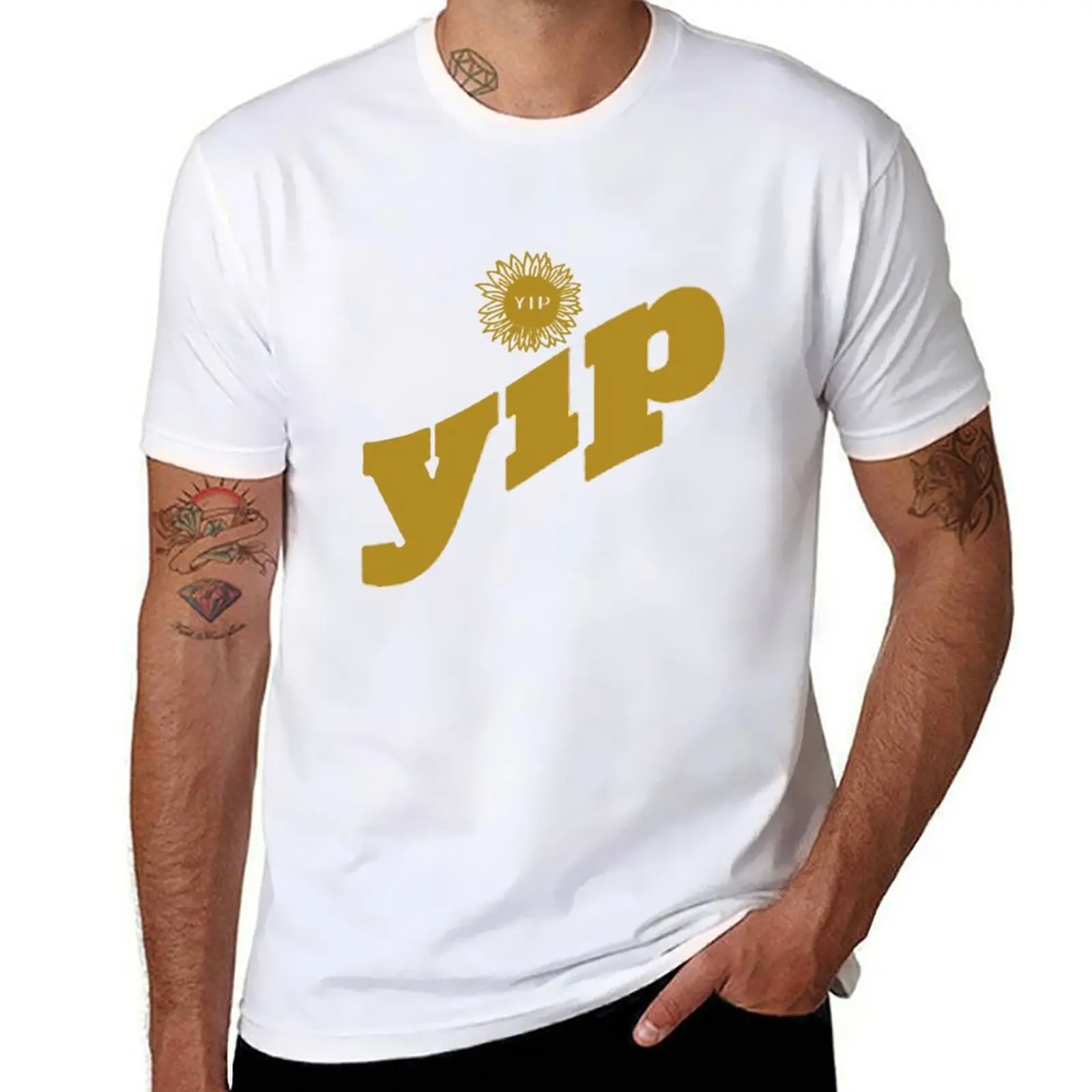 

yip T-Shirt cotton t shirt pack t shirts for man graphic vintage T-Shirt