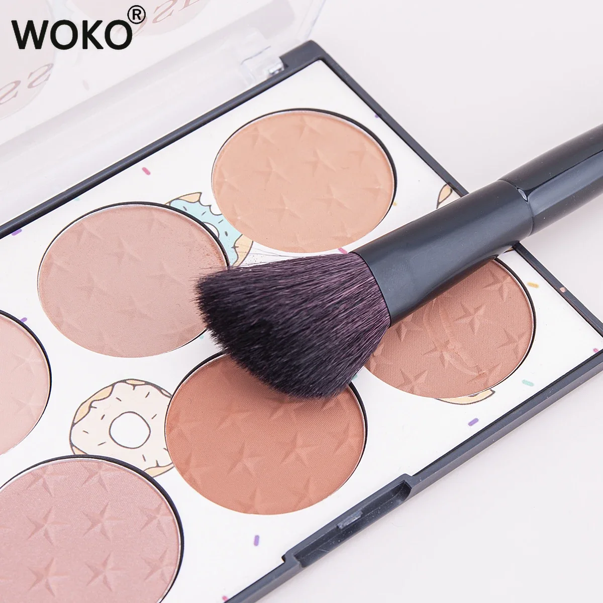 1pcs Sickle Contour Brush High Quality Soft Goat Hair Face Contour Brush Powder Blusher Powder Contour Makeup Tool