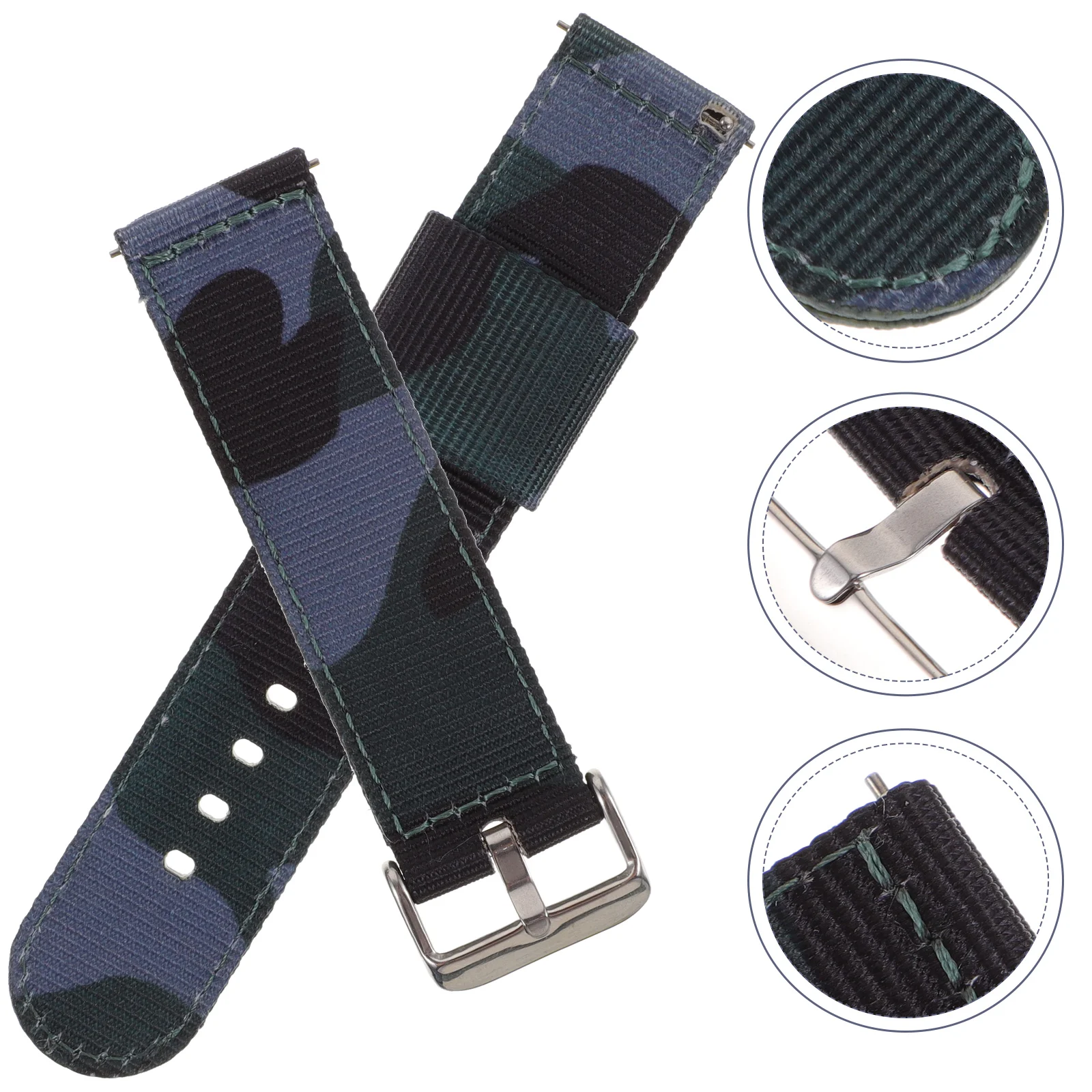 

Camouflage Nylon Watchb s Wristb s for Men Women Adjustable Holes Soft Breathable Water Resistant Straps Bracelets