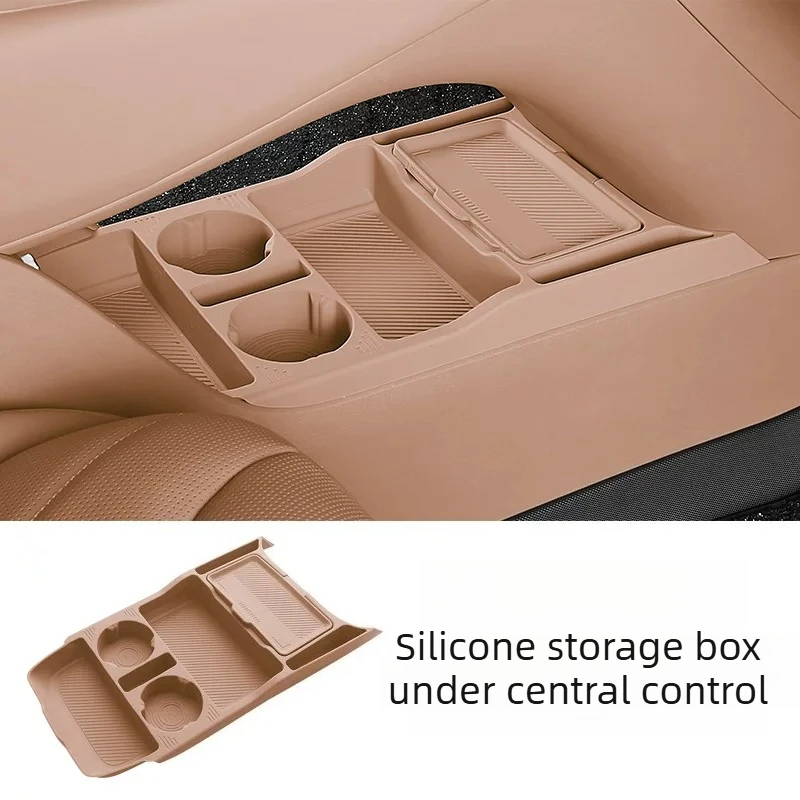 Silikon-Aufbewahrungsbox für die untere Mittelkonsole für Leapmotor C11/B10/B01/B05/B03X, Innenmodifikationszubehör, Zubehör, Werkzeuge