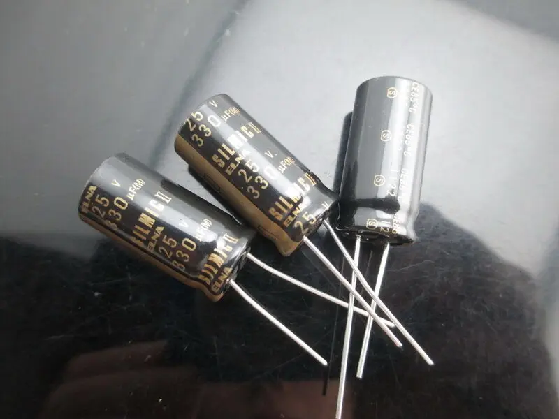 JAPAN 6PCS Elna Rfs silmic II 330uf 25V 330mfd udio Capacitor New diy HiFi