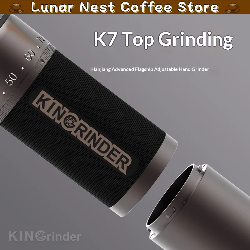 Hanjiang Top Grinding K7 Hand Cranked Bean Grinder Kingrinder Manual Italian Style Hand Made Coffee Bean Grinding Tool For Home