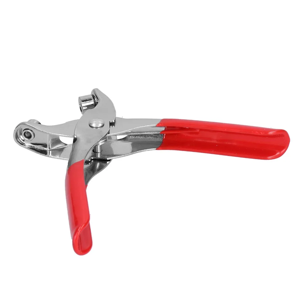 100pcs Chrome Plated Eyelet Pliers Kit Plastic Dipping Handle 6 Inch Grommet Setting Pliers Heavy Duty Grommet Tool
