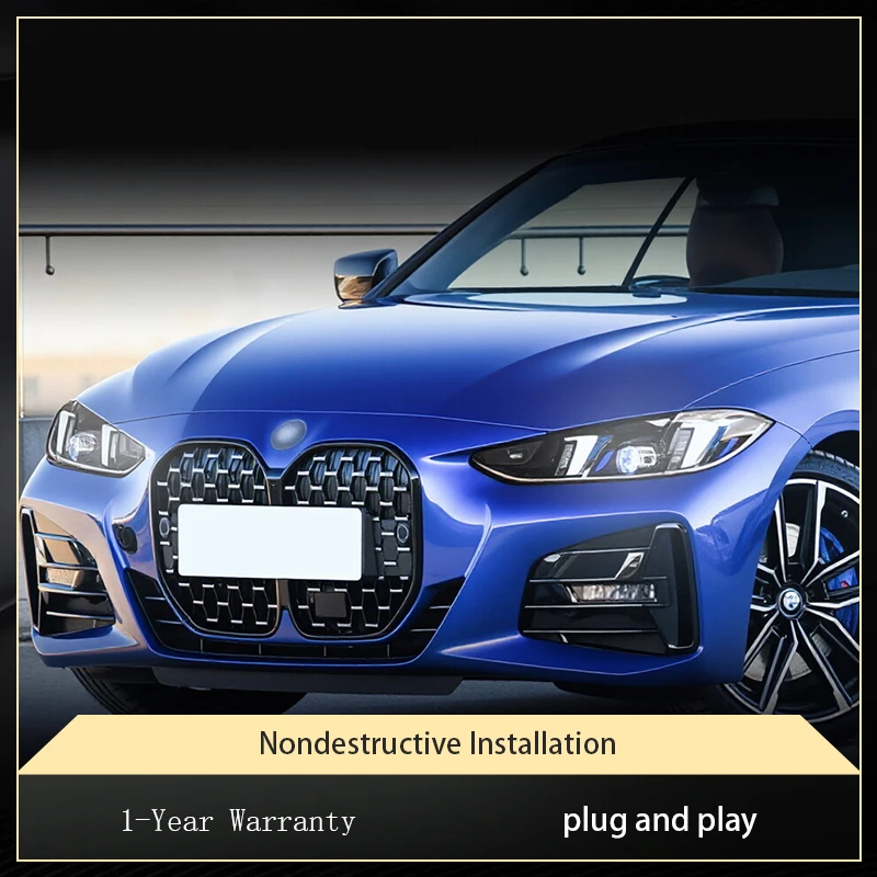 Headlight FOR BMW 4 Series 420 425 428 430 M4 G22 G23 G26 G82 2021-2024 Projector Lens LED Bulbs Car Stuff Auto Mobile Accessory