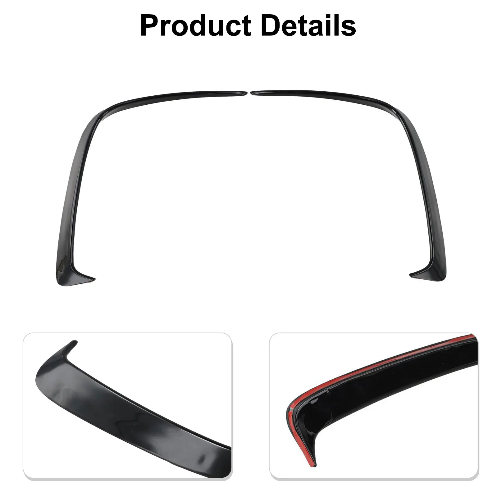 2Pcs Canards Canards Abs Plastic Car Styling Parts For Replacement Rear Bumper Brand New For Mercedes For Benz W176