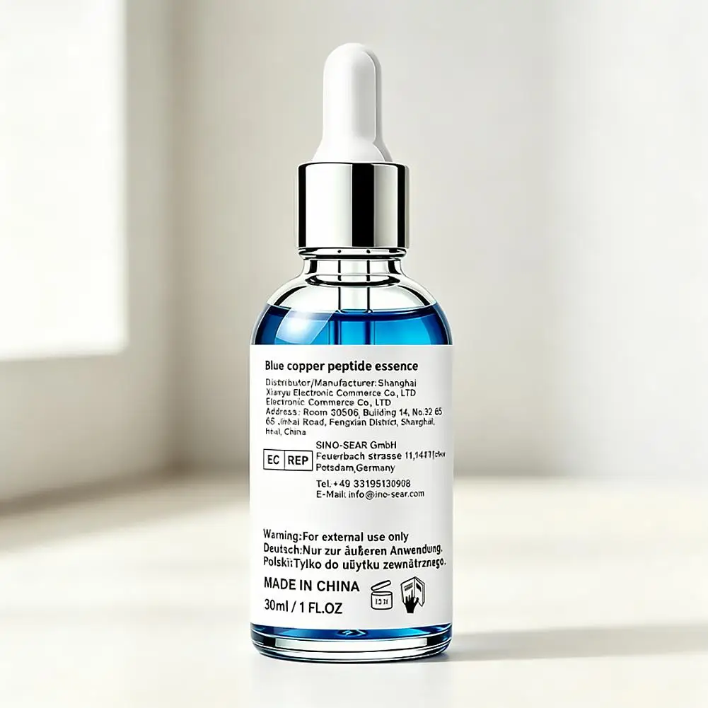 Kupferpeptid-Serum GHK-Cu Gesichtsstraffung und -lifting Reduzierung Feiner Linien Porenverkleinerung Hautbarriere-Reparatur Hyaluronsäure-Feuchtigkeitspflege – Detail 8