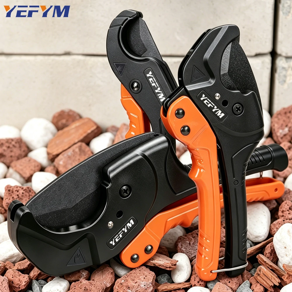 Ratchet PVC Pipe Cutter,Cuts up to 2-1/4